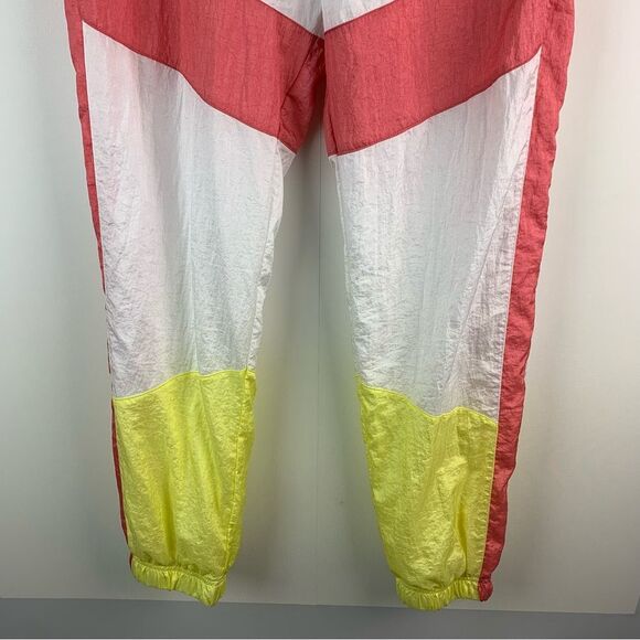 Champion Woven Retro Colorblock White Track Pants Elastic Waist Y2K Men’s Medium - Picture 4 of 10